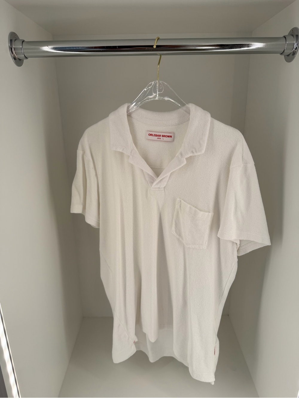 Orlebar Brown Men's White Polo Shirt